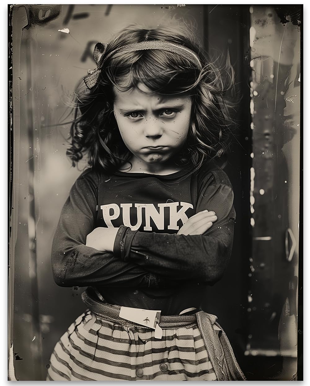 Amazon.com: Punk Black & White Photo -18x24 Unframed Poster-Little